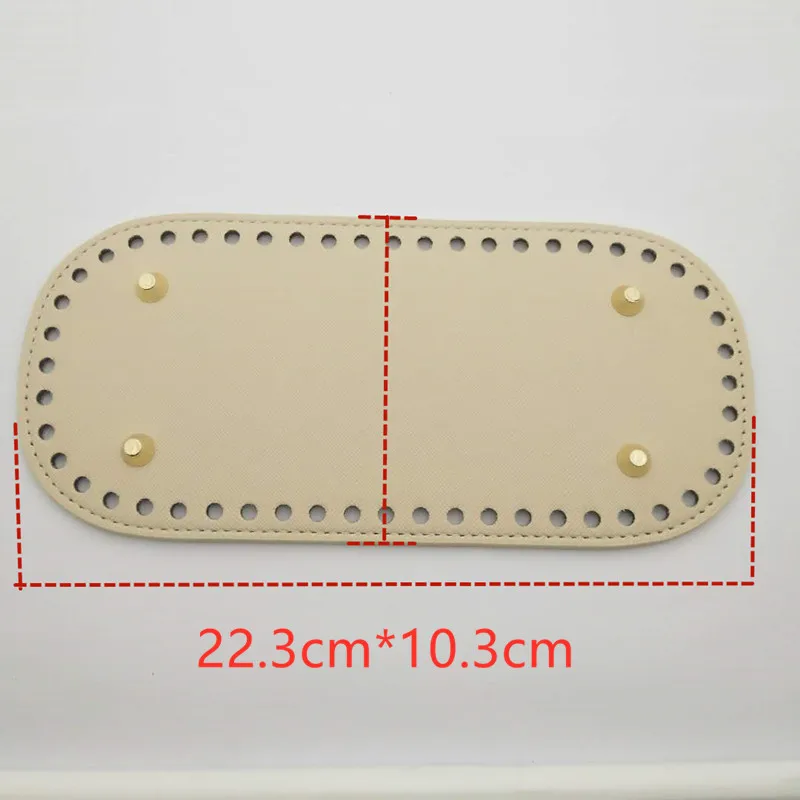 Handmade Oval Long Bag Bottom for Diy Crochet Knitted Bags Handbag  Bag Accessories Bag Base
