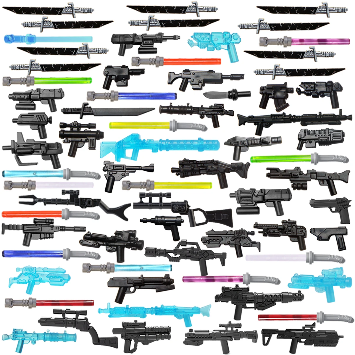 

Конструктор Koruit MOC Star Space W, оружие для 4 см мини-кукол, пистолет, аксессуары, набор строительных блоков, игрушки для детей