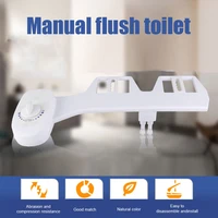 non electric bathroom toilet seat attachment pressure keeping body clean with cold water double head manual bidet fresh spray