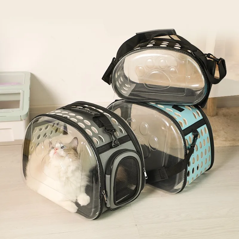 

Transparent Cat Carrying Bag Portable Shoulder Bag Outdoor Travel Carrying Bags Small Dog Backpack suitable For Small Cats
