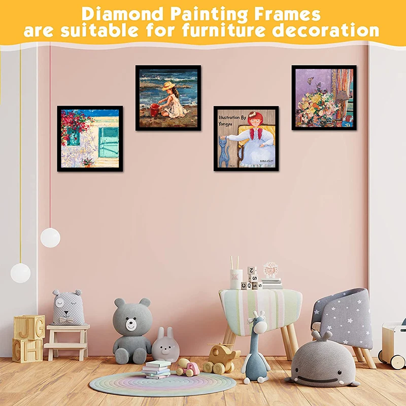 

Magnetic Art Frames Diamonds Art Painting Frames Display Painting Pictures Or Photos Solid Frame For Wall