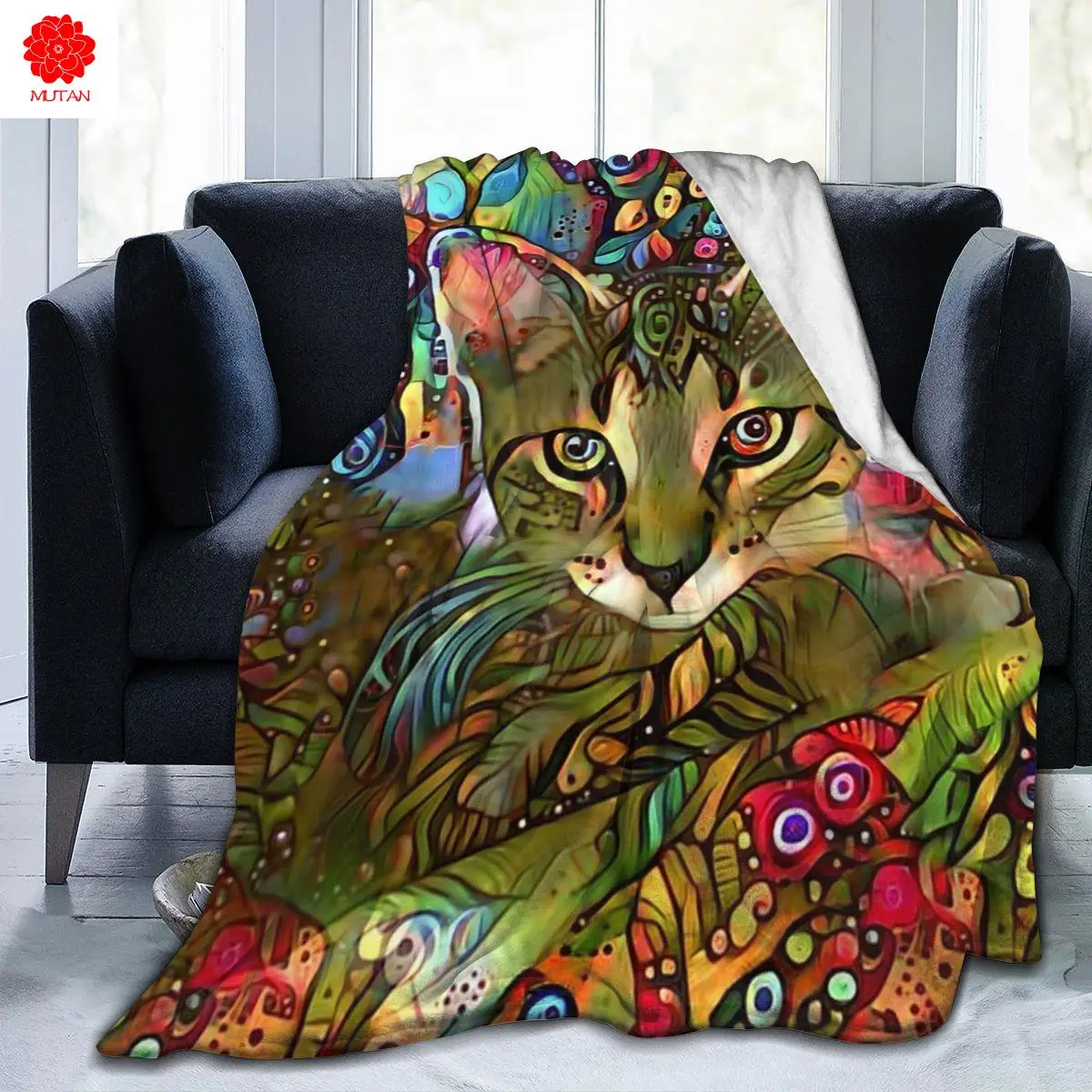 

Cute 3D Art Printing Flannel Blanket Sheet Bedding Soft Blanket Bed Cover Home Textile Decoration Blanket
