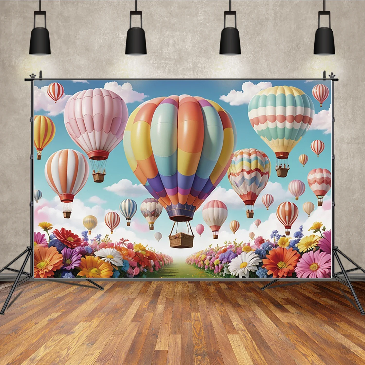 Фон для фотосъемки с воздушными шарами размеры в ассортименте