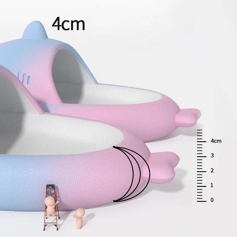 New Rainbow Shark Women's Slippers Mens Flip Flops Fashion Colorful Slipper Outdoor Home Shoes EVA Non-Slip Sandals Beach Slides