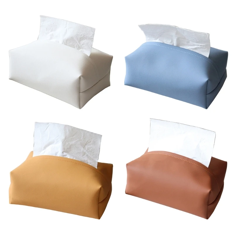 

Leather Storage Box Cartoon Tissue Box Nordic-style Paper Holder Tissue Storage Cases Home Storage Supplies