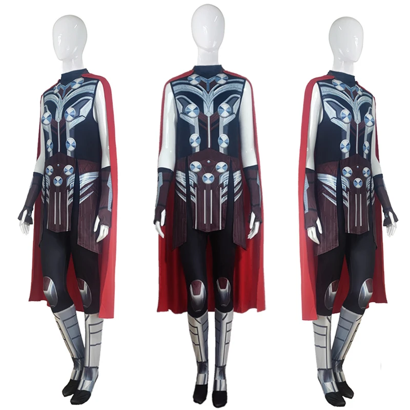 

Marvel Thor Love and Thunder Superhero Jane Foster Cosplay Costume Jumpsuit Bodysuit Halloween Costumes for Women Aldult Kids