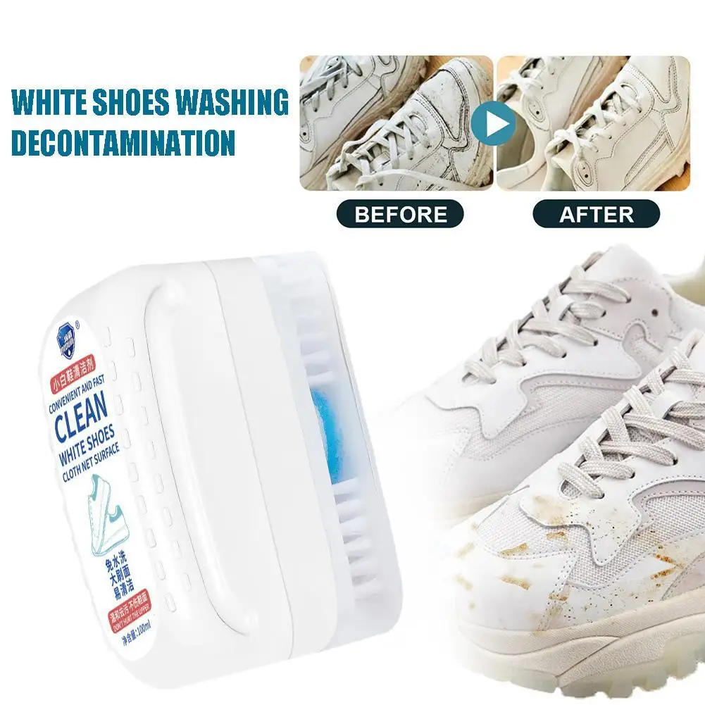 

100ml Cleaning Agent White Shoes Washing Decontamination Foam Cleaner Shoes Cleaning Agent Home White Shoe Cleaner Detergent