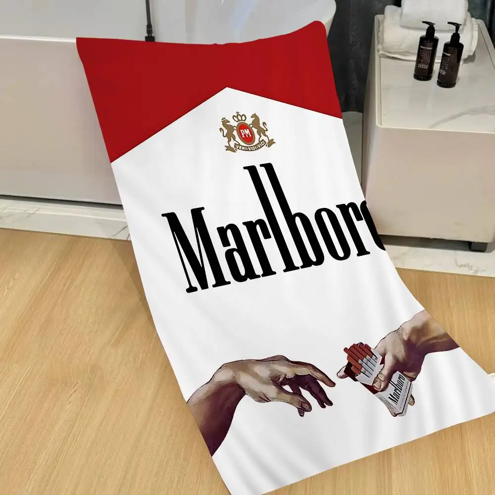 Фото Пляжное полотенце-плед из микрофибры Retro M-MarlboroS-S: быстросохнущее, с принтом, супервпитывающее, увеличенного размера №1