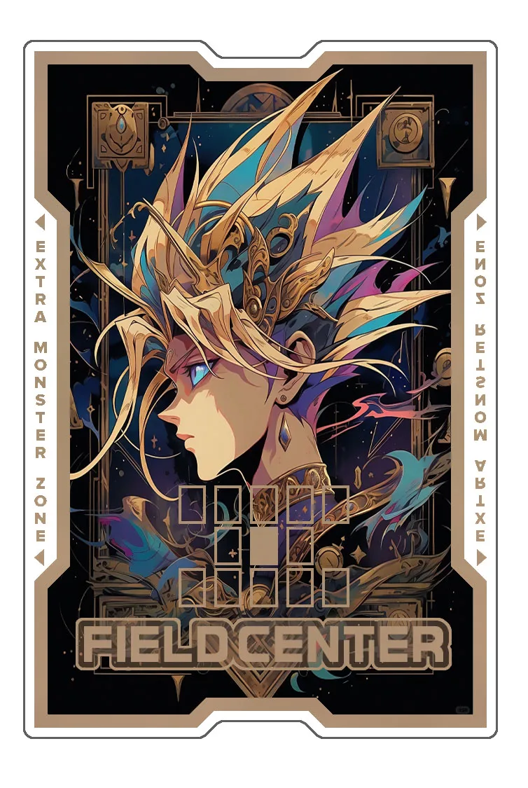 Фото Самодельные оригинальные аниме-игры, окружающие карты Yugioh, карты с полевым центром, Tcg Ip Masquerena, черная акриловая перегородка для карт, подарок №2
