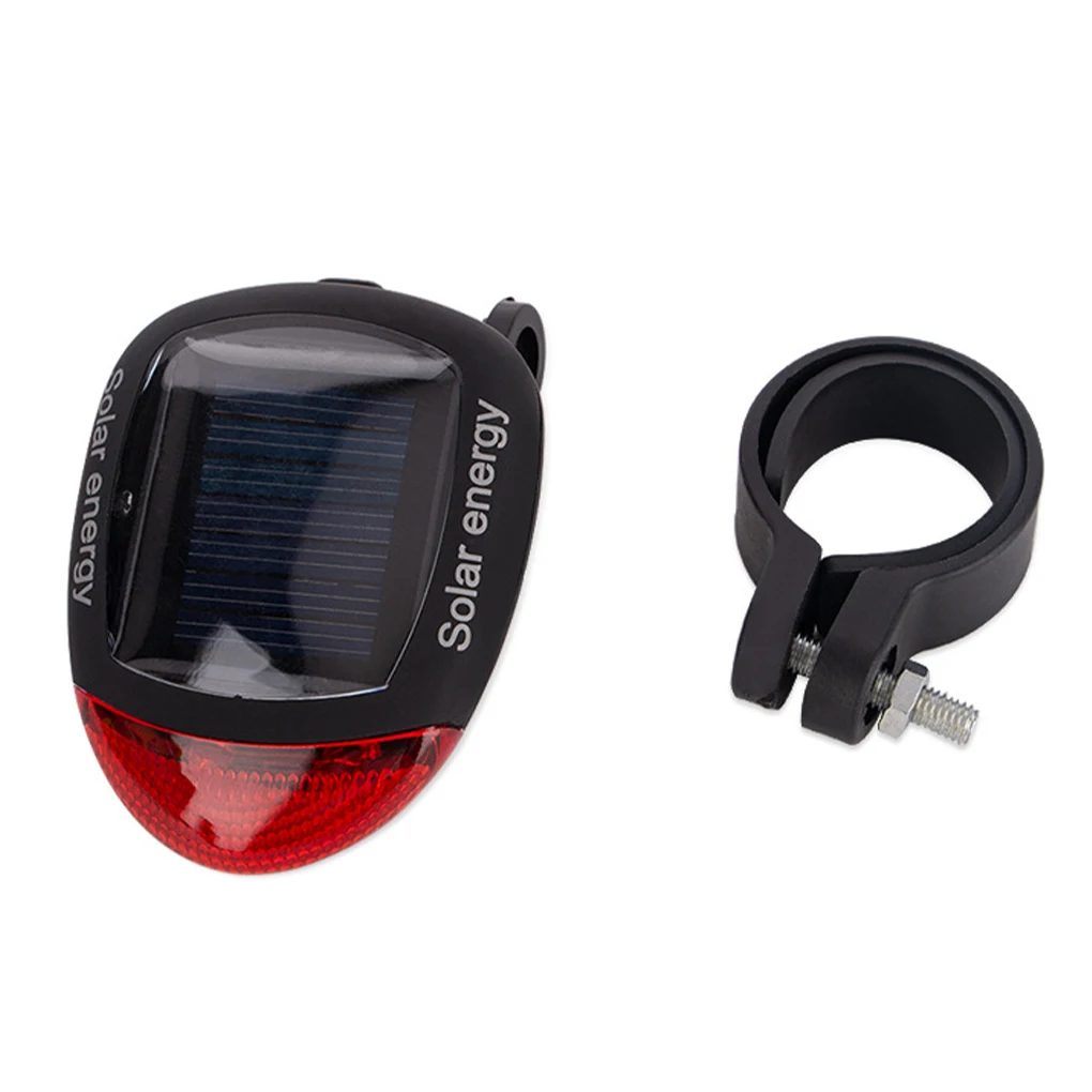 Задний фонарь для велосипеда на солнечной батарее безопасный задний яркий