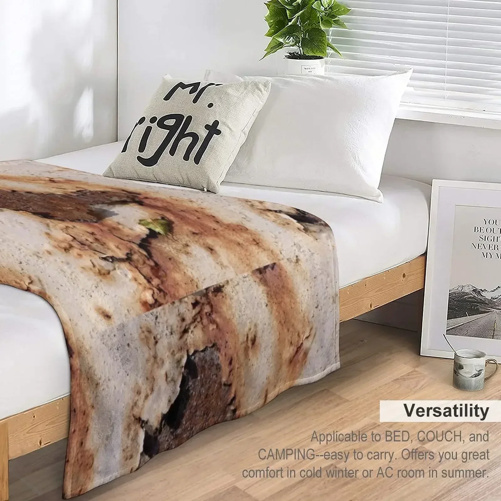 Цвета ржавчины с листом 01 (Rust-Art Rost) Декоративное одеяло Многоцелевое тяжелое