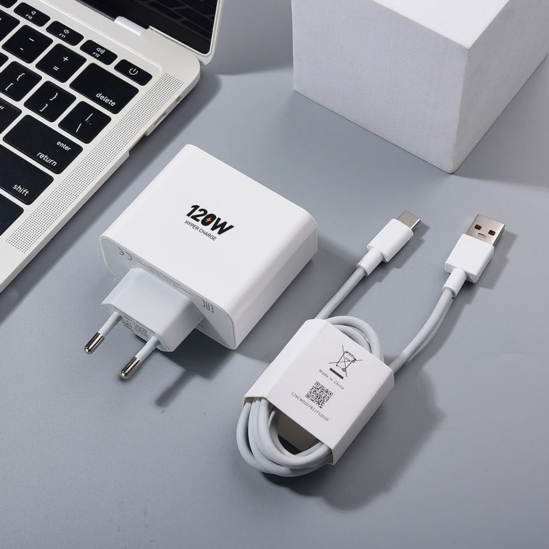 Infinix 120 Вт Hyper Charger EU Plug Адаптер питания для быстрой зарядки 100 см USB-кабель типа C Note