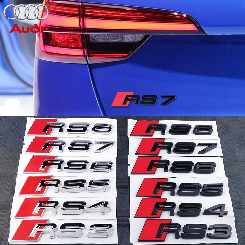 ABS автомобильный значок эмблема заднего багажника декоративная наклейка для Audi S