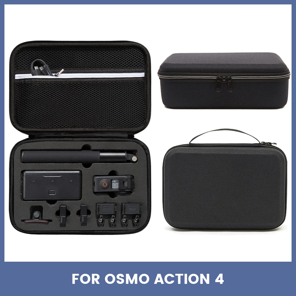 

Противоударный чехол для OSMO Action 4, Портативная сумка, Жесткий Чехол, сумка для хранения для DJI Action 4, аксессуары для спортивной камеры