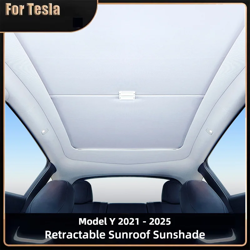 Для модели Y 2025 новейший выдвижной люк на крыше солнцезащитный козырек