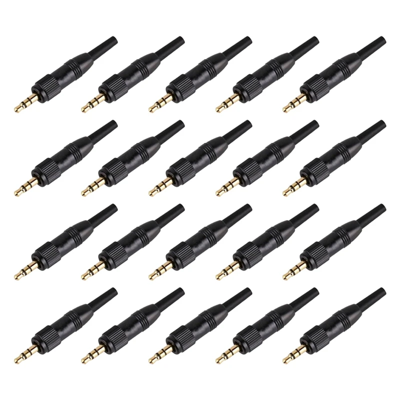 20 шт. стерео шуруп аудио замок разъем для Sennheiser Sony Nady Audio2000s Mic запасной адаптер