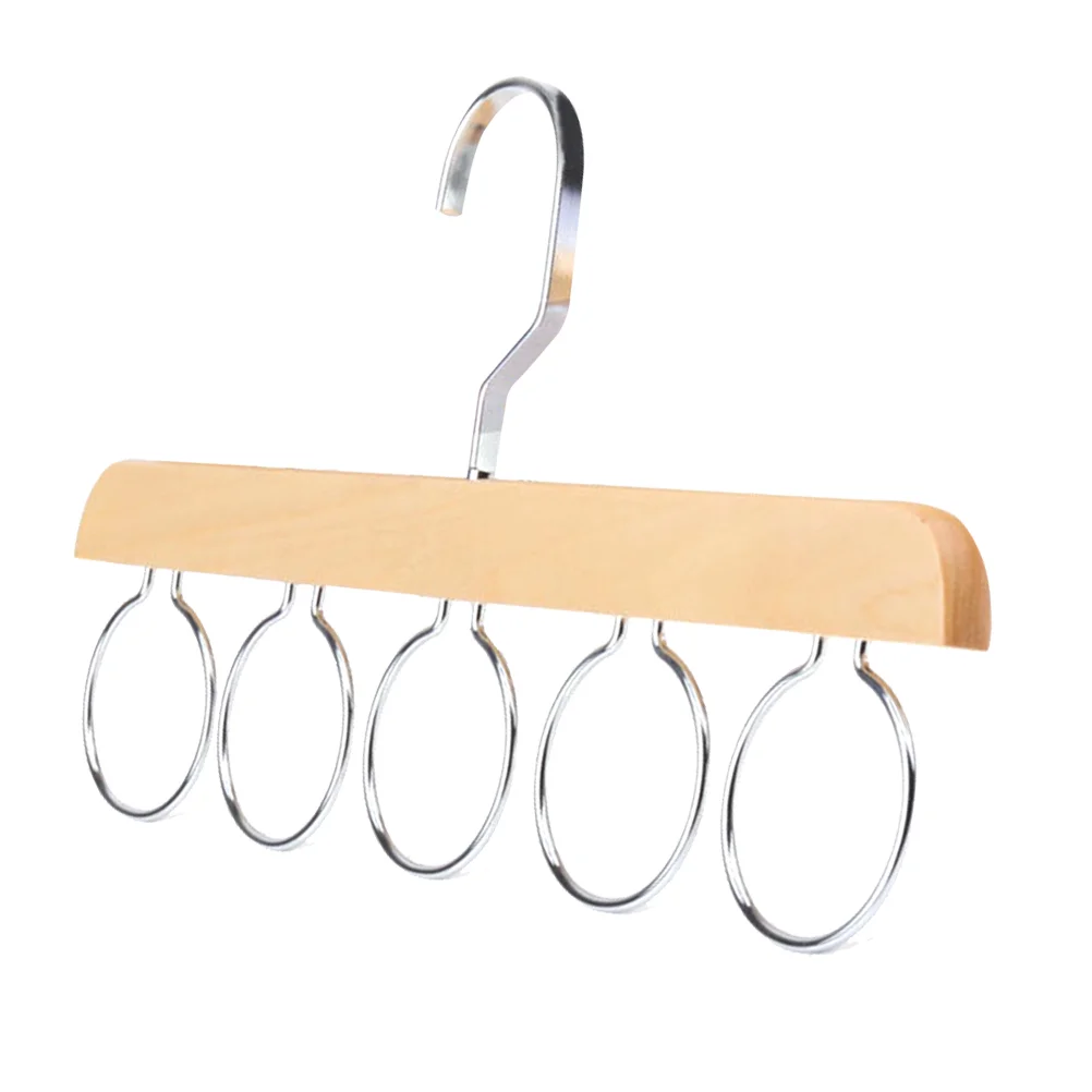 

Hole Ring Rope Shawl Multi Display Scarf Belt Tie Slots Holder Clothes Storage Hanger Wardrobe Closet Organizer