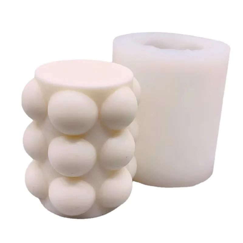 

Wave Dot Ball Column Scented Candle Silicone Mold DIY Columnar Geometric Spherical Handmade Candle Soap Cake Handicraft Molds