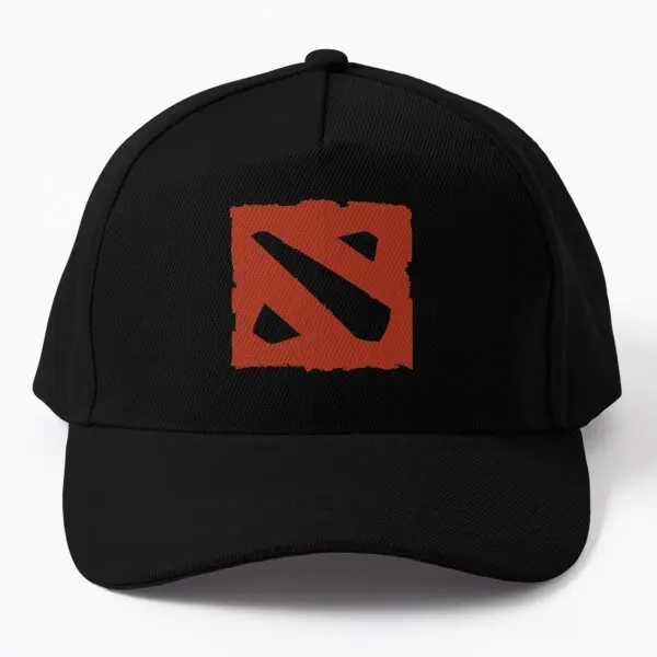 

Dota 2 Logo Artwork Baseball Cap Hat Casquette Fish Sport Black Bonnet Printed Outdoor Hip Hop Czapka Boys Mens Solid Color