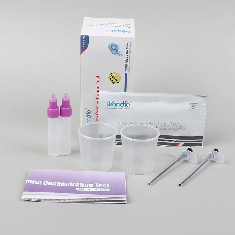 

English Type Home Test For Men 2 People Sperm Concentration Test For In Vitro Diagnostic Use Only