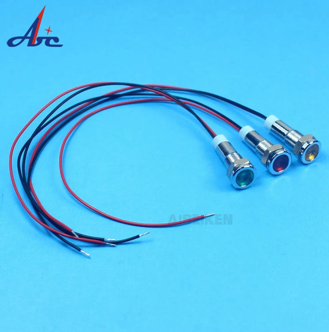 ABILKEEN диаметром 6 мм металлический индикатор с плоской головкой и кабелем