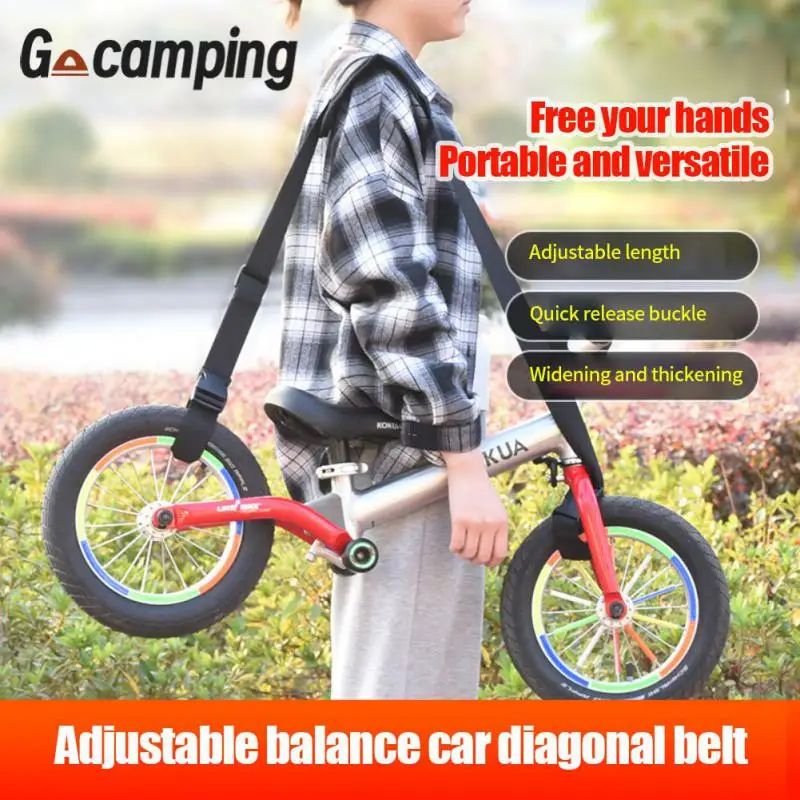 

Durable Scooter Traction Rope Free Hands Oxford Cloth Bicycle Messenger Belt Universal Shoulder Strap Bike Messenger Belt