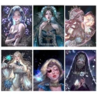 5D Алмазная мозаика сделай сам, мультяшная женщина, портретная картина, алмазная Вышивка крестиком, Набор для творчества, украшение для дома, подарок