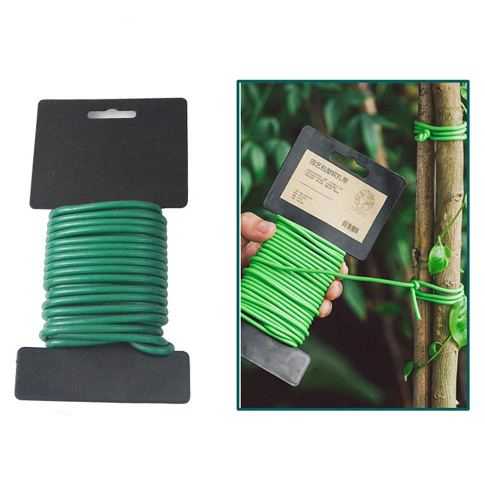 

Gardening Reusable Plants Soft Wire Garden Flexible Tie Soft Plant Tie TPR Twists Tie Supports Plant Vine Planting Bracket