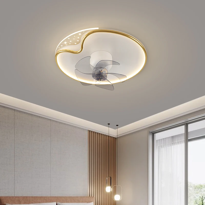 

Modern Led Ceiling Lights with Fan Minimalist for Living Room Bedroom Dining Room Chandeliers Home Fixture Interior Lighting