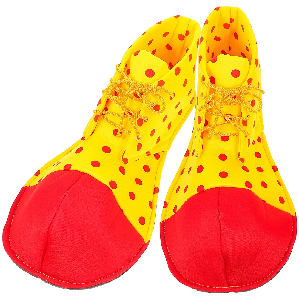 

1 Pair of Clown Dress up Shoes Clown Cosplay Shoes Clown Costume Accessories