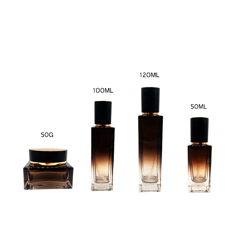 Новый набор для макияжа YUXI черная градиентная стеклянная бутылка под змеиную