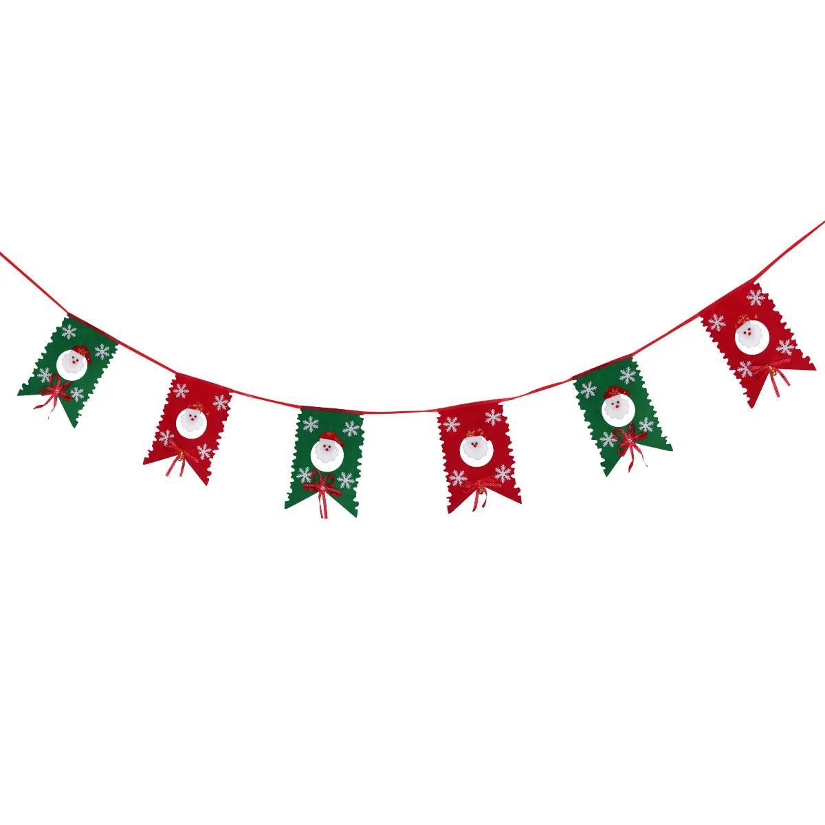 

3.5M Christmas Santa Pattern Door And Wall Hanging Garland Flags Pendants Decoration Ornaments for Home Office Party Decor