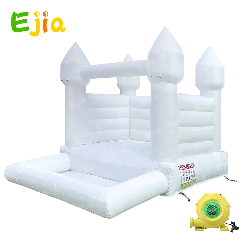 Коммерческий воздушный прыжок надувной Свадебный замок белый прыгающий домик с