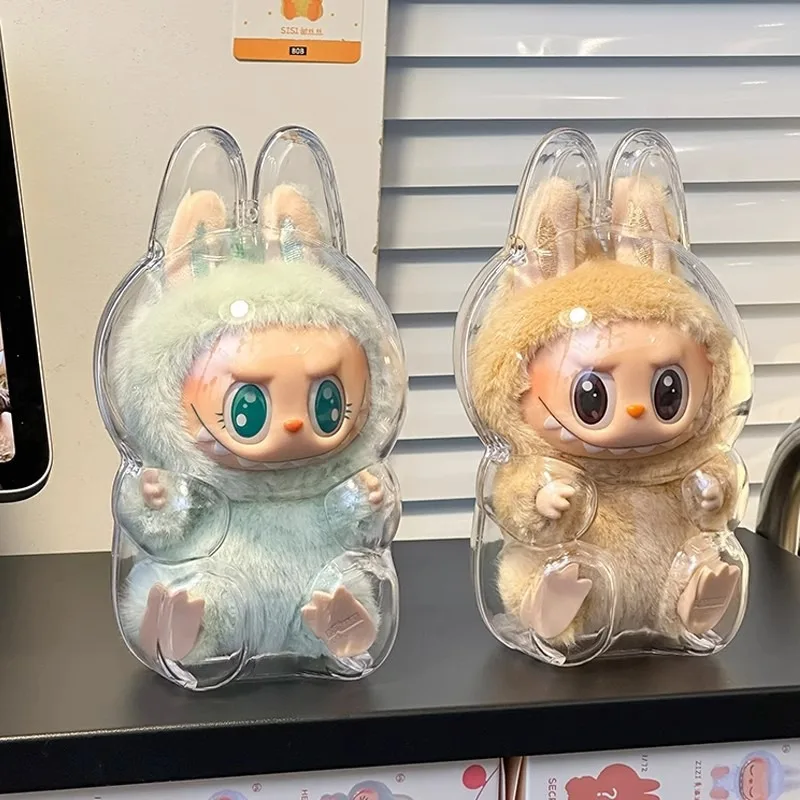 Для Labubu V2 защитный акриловый чехол для хранения прозрачный портативный