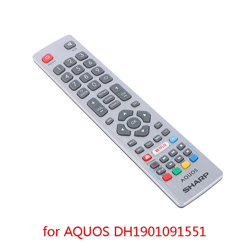 

Пульт дистанционного управления для Sharp Aquos High Difination Smart LED TV IR Control e с Netflix Youtube 3D Button Fernbedienun