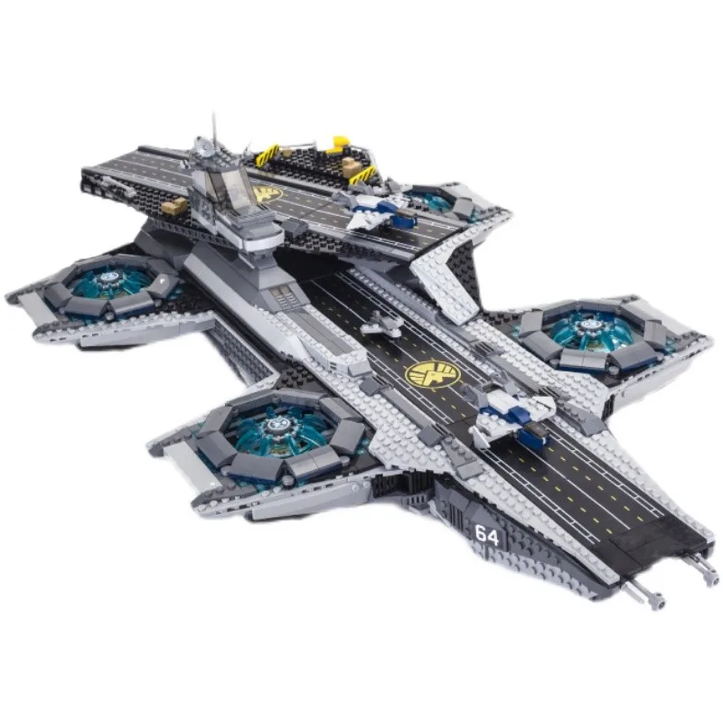 

In Stock 3066PCS Technical Shield Helicarrier Model Building Blocks Assembly Toys Compatible 76042 07043 For Children Gifts