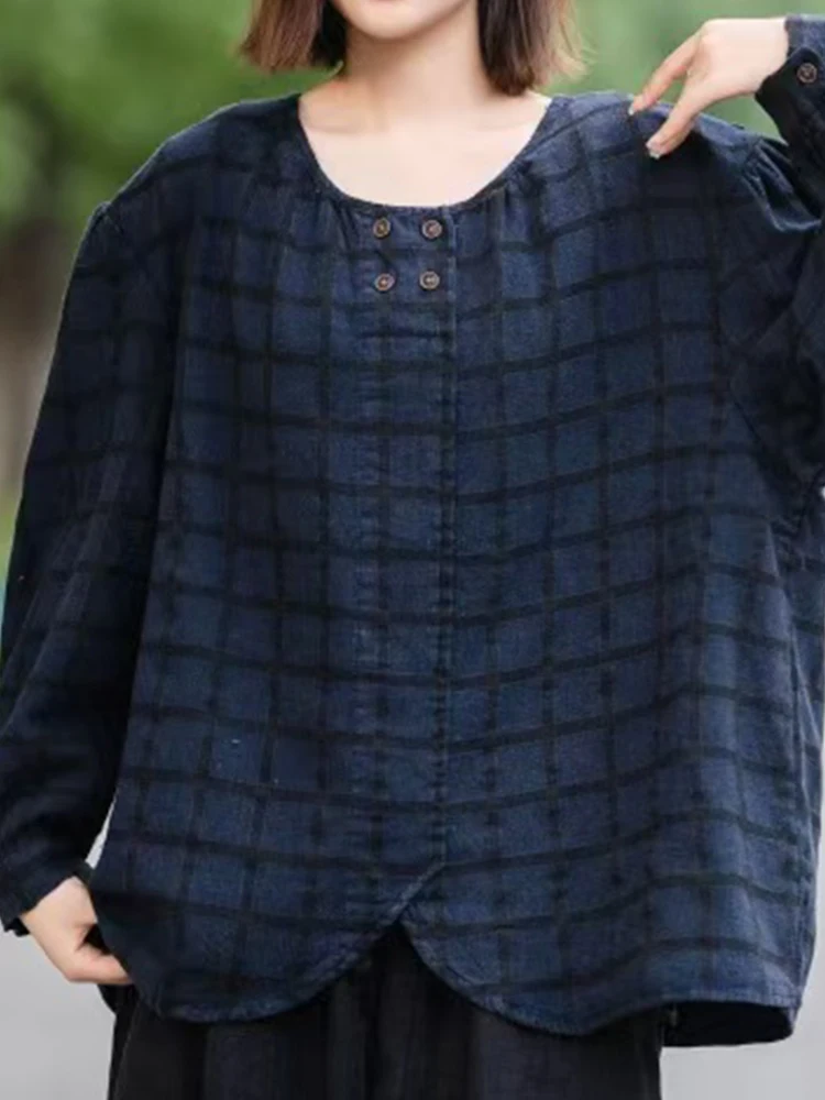 Max LuLu льняные весенние женские клетчатые футболки модные повседневные винтажные