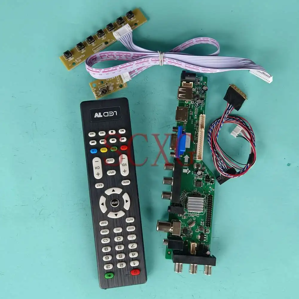 

Плата управления ЖК-драйвером, совместимая с CLAA173UA01A LVDS 40 Pin USB AV VGA HDMI-совместимая с панелью 17,3 1600 900 DVB, цифровой сигнал