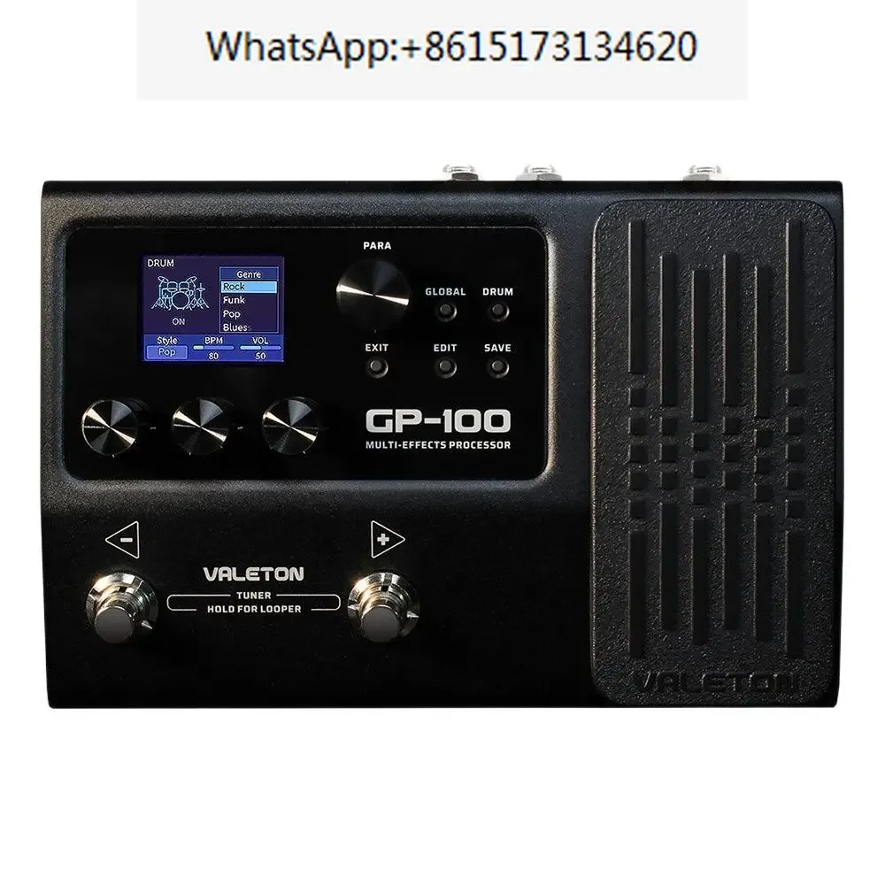 Педаль процессора Valeton для бас-гитары с несколькими эффектами и вилкой