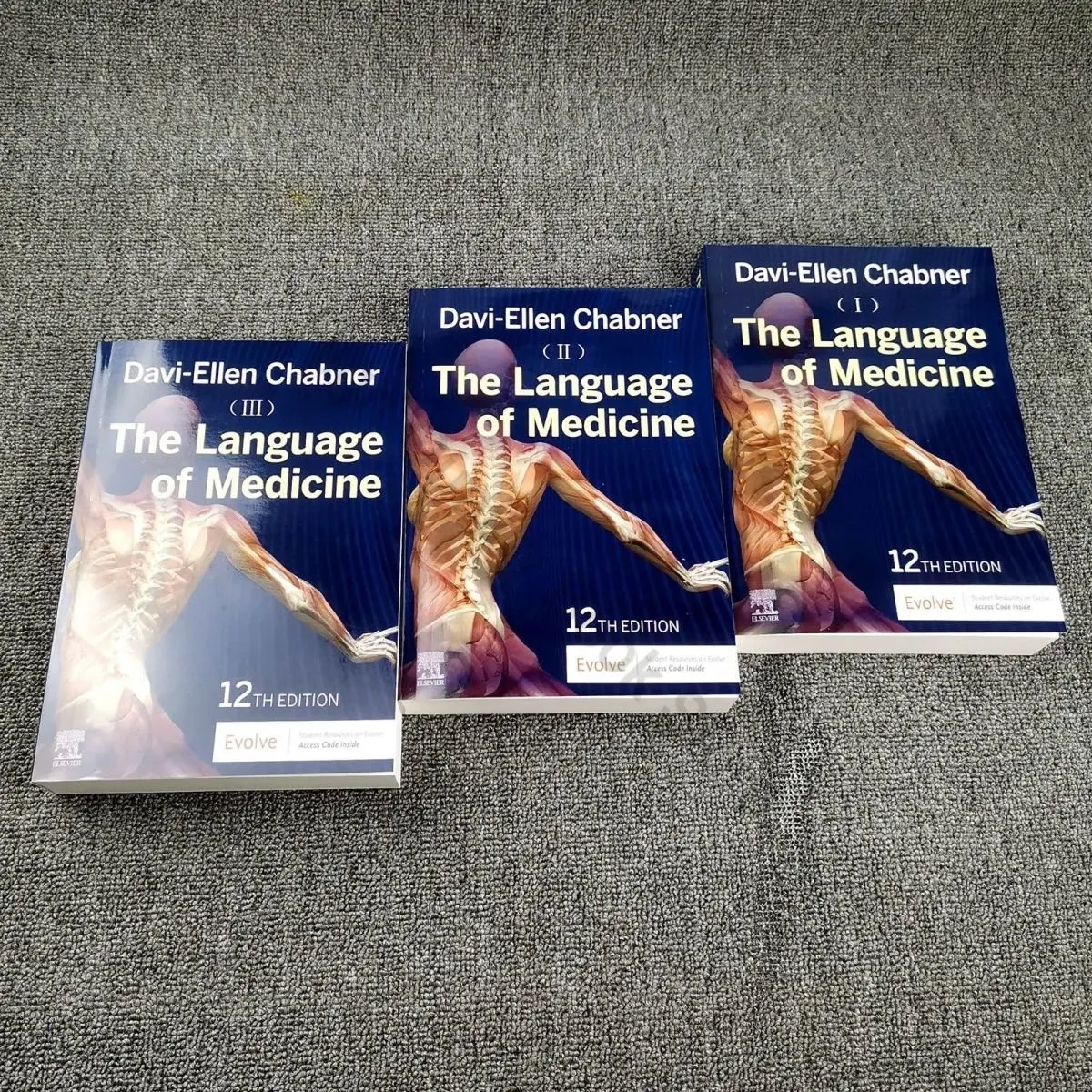 3books/set The Language of Medicine 12th Edition Davi-Ellen Chabner Full Color English Paper (High Quality Version)