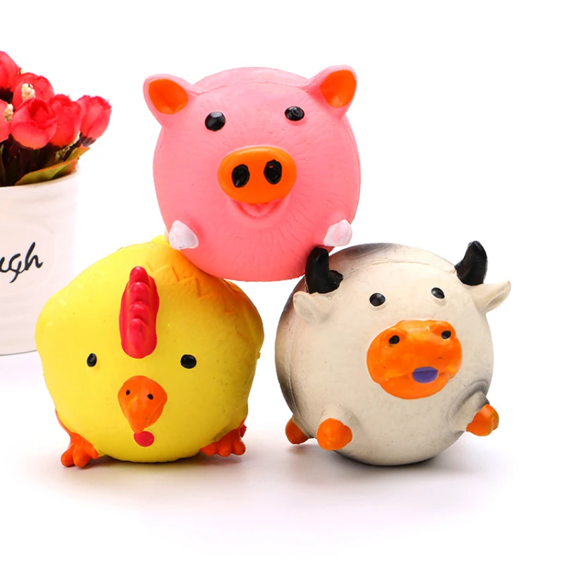

Sound Dog Toys Chicken Squeakers for Toys Bite Cow Pets Acessorios Pig Small Animals Dogs Supplies Pet Products Home Garden