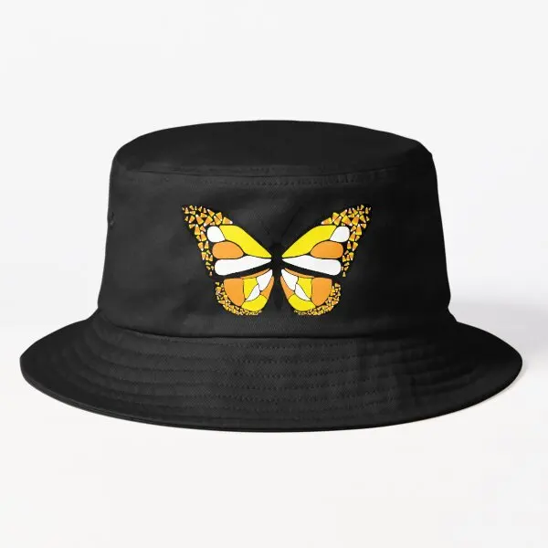 

Candy Corn Butterfly Bucket Hat Bucket Hat Fish Spring Cheapu Fishermen Women Outdoor Black Solid Color Fashion Boys Sun Mens