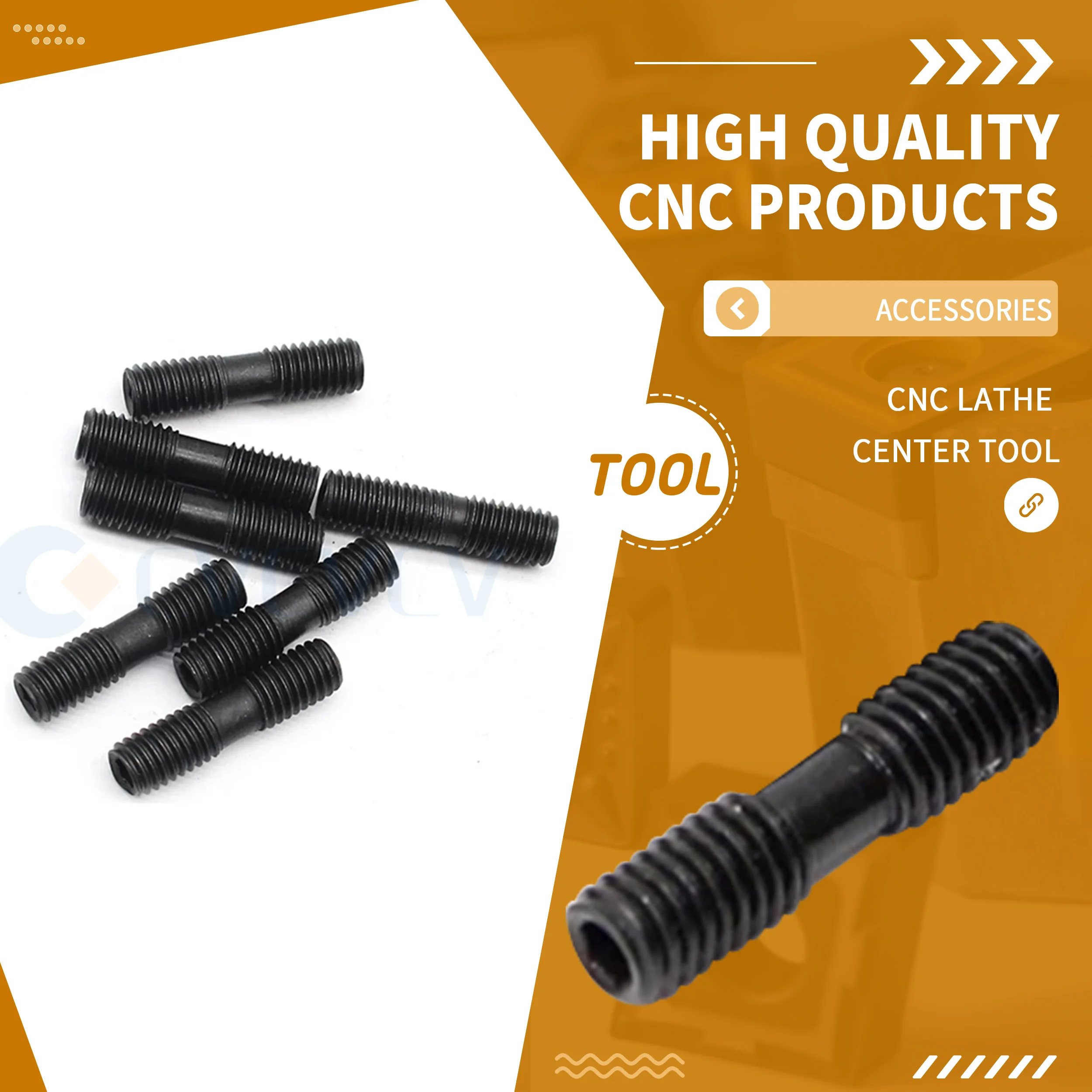 

10pc ML0520 ML0620 ML0625 ML0630 ML0830 ML0835 CNC Lathe High Quality Double Head Screw CNC Machine Tool Accessories Spare Screw