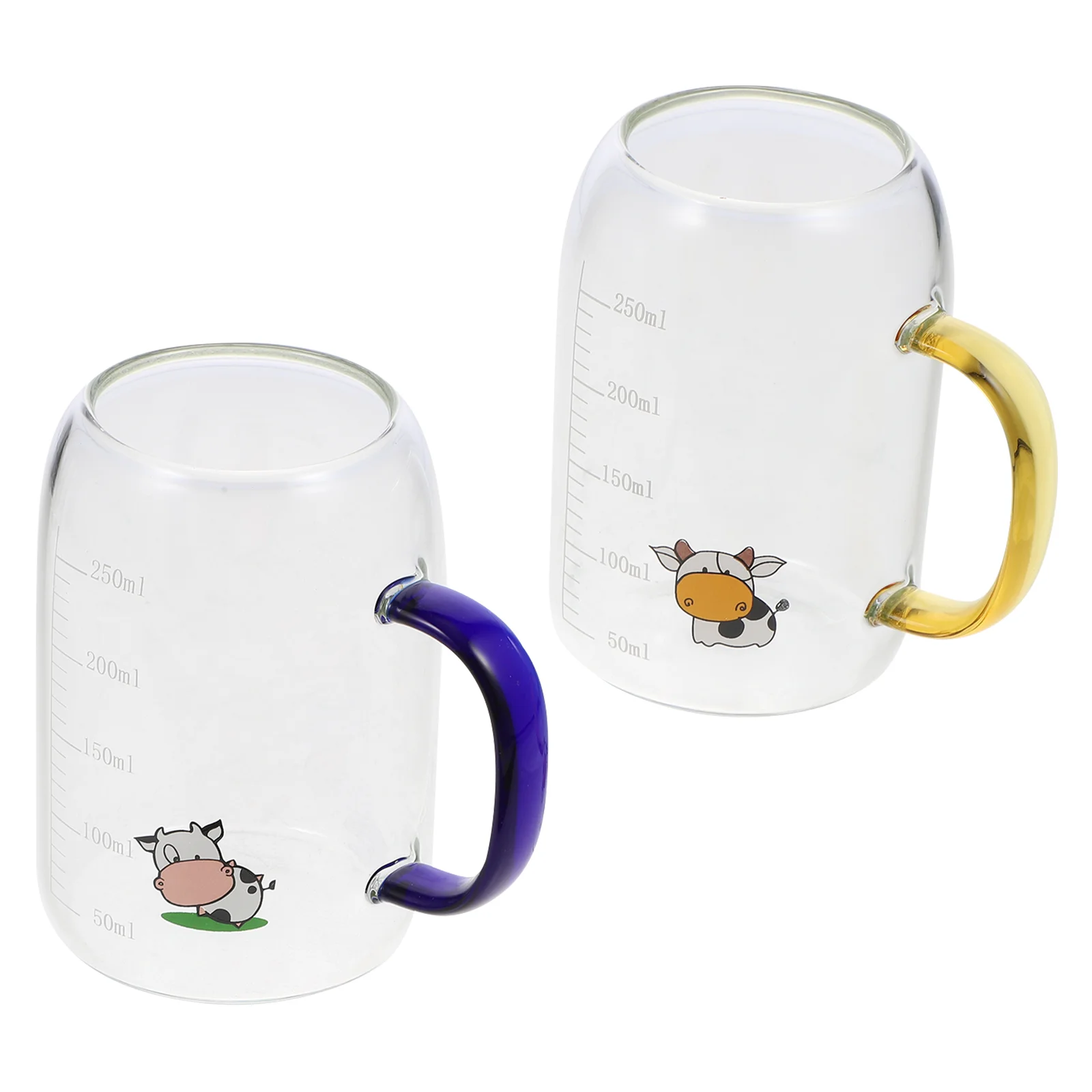 

Glassmeasuring Cups Cup Scale Mug Container Glasses Jug Graduated Yogurt Tea Bottle Water Tumblers Whiskey