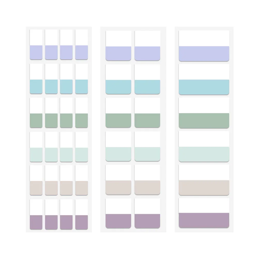 

1 Set Plastic Page Mat Sticky Memo Pad Marker Sticker Page Marker Student Supplies