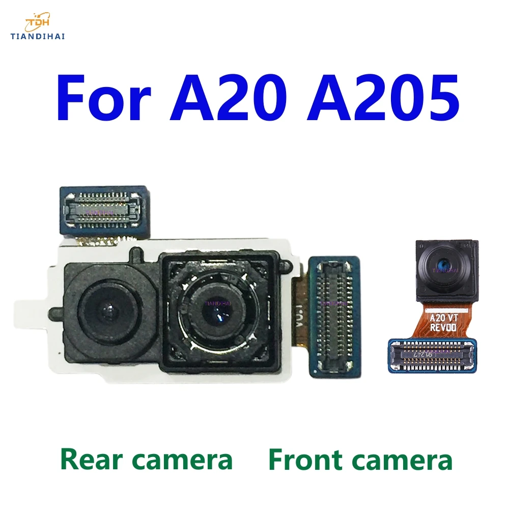 

Original Front Back Camera For Samsung Galaxy A20 A205 A205F Selfie Frontal Backside Rear Facing Camera Module Repair Spare Part