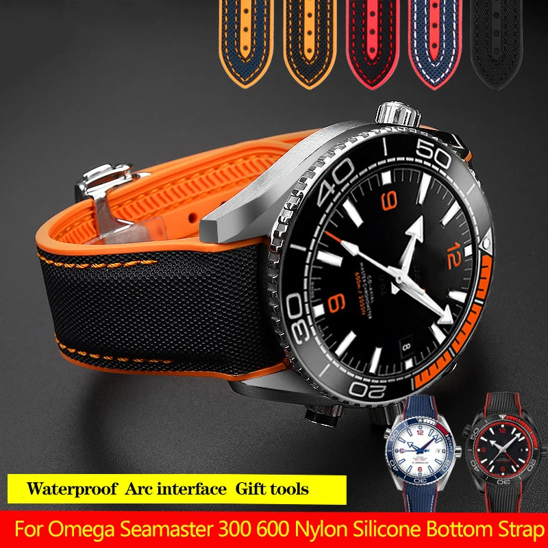 

Ремешок силиконовый для часов Omega Seamaster 300, 20 мм 22 мм