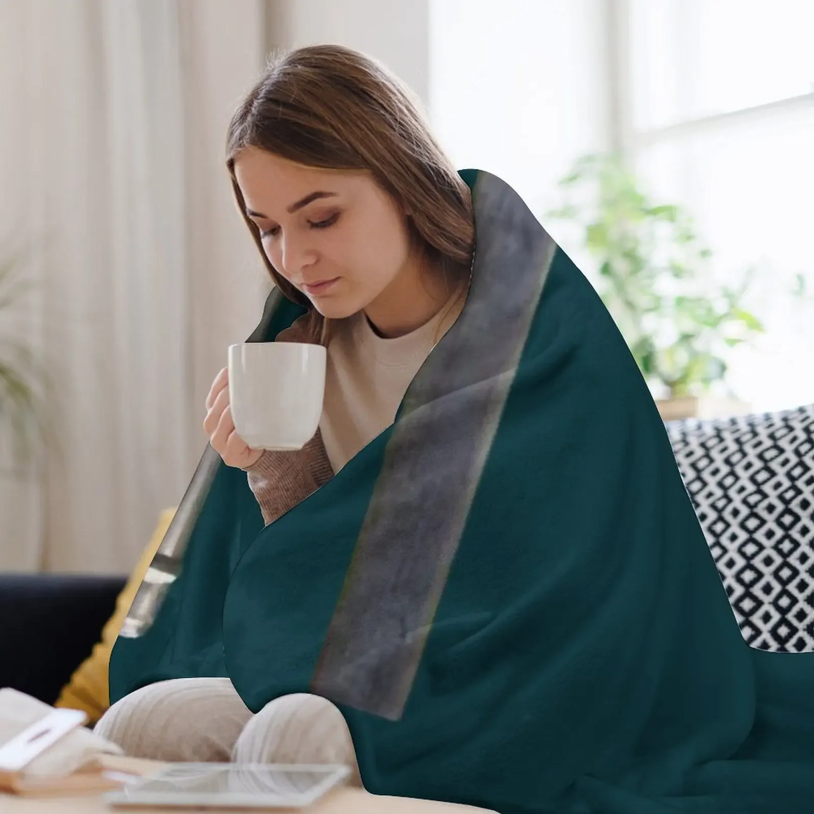 Фото Уличное одеяло Neighbours TV Ramsay, милые фланелевые термобелья в клетку для путешествий, летние одеяла №3