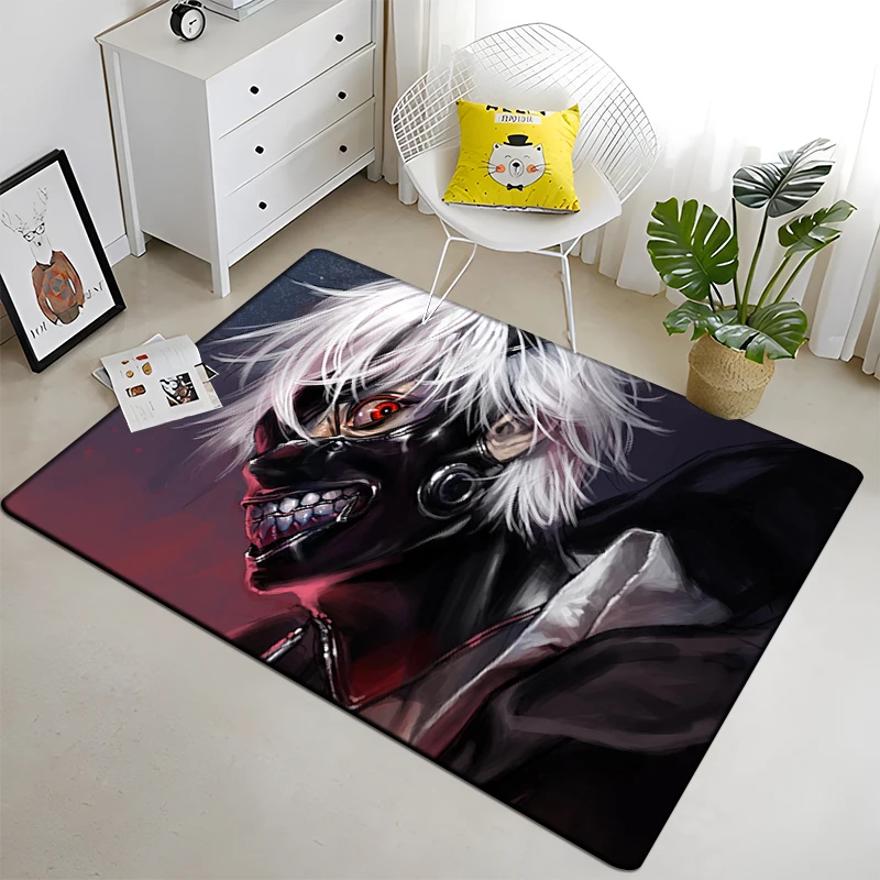Hot Anime Tokyo Ghoul Printed Carpet for Living Room Large Area Rug Soft Carpet Home Decoration Yoga Mats Boho Rugs Dropshipping