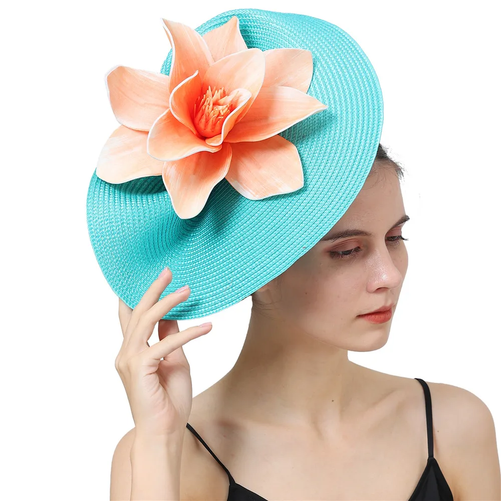 

Вуалетка для женщин, элегантный свадебный головной убор из пенопласта с цветами, головной убор с зажимом для волос, Женская Вуалетка для вечевечерние НКИ, для торжества, головные уборы